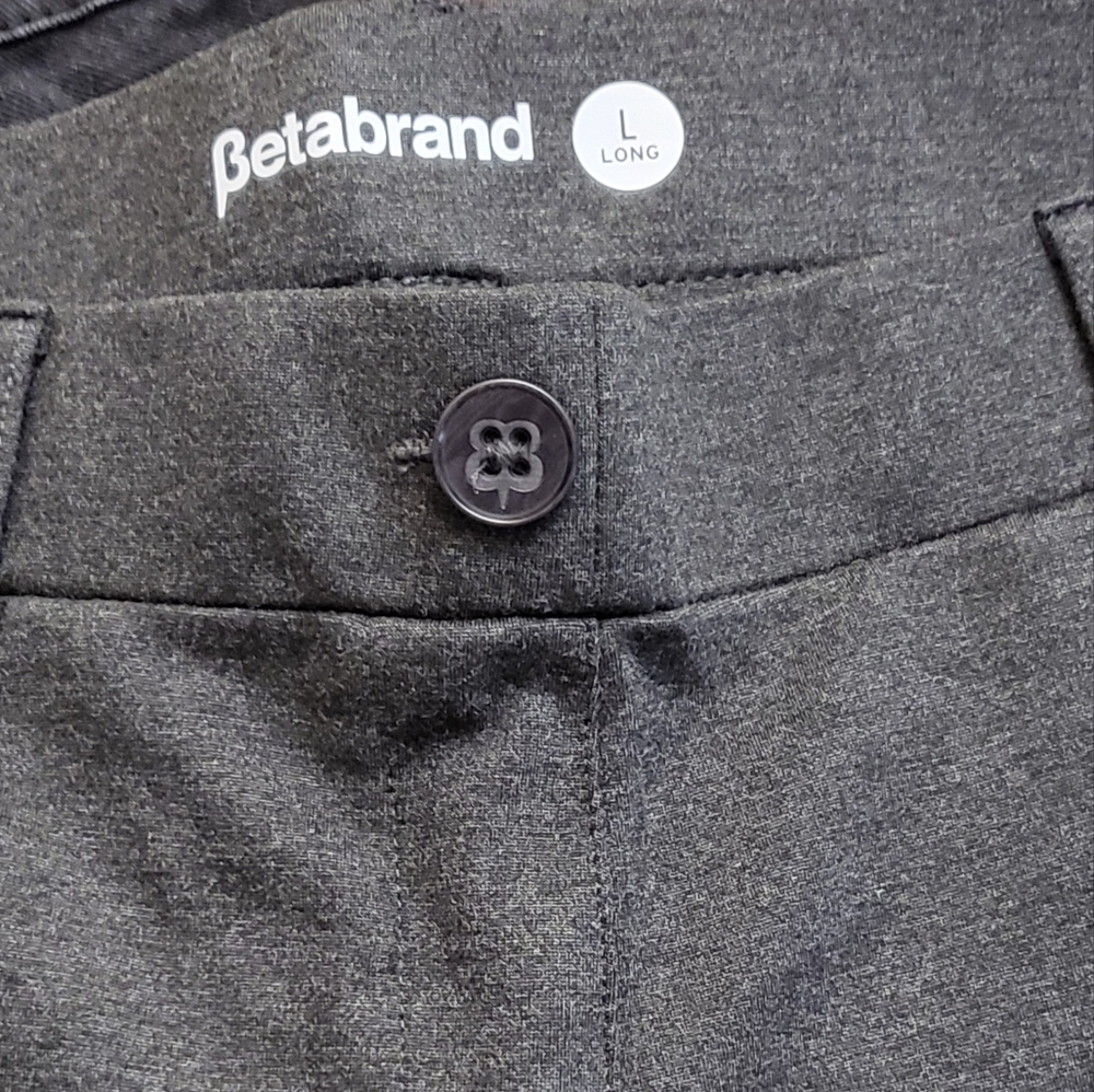 Betabrand Clasic Dress Pant Boot Yoga Cut Size L Long - Picture 7 of 8